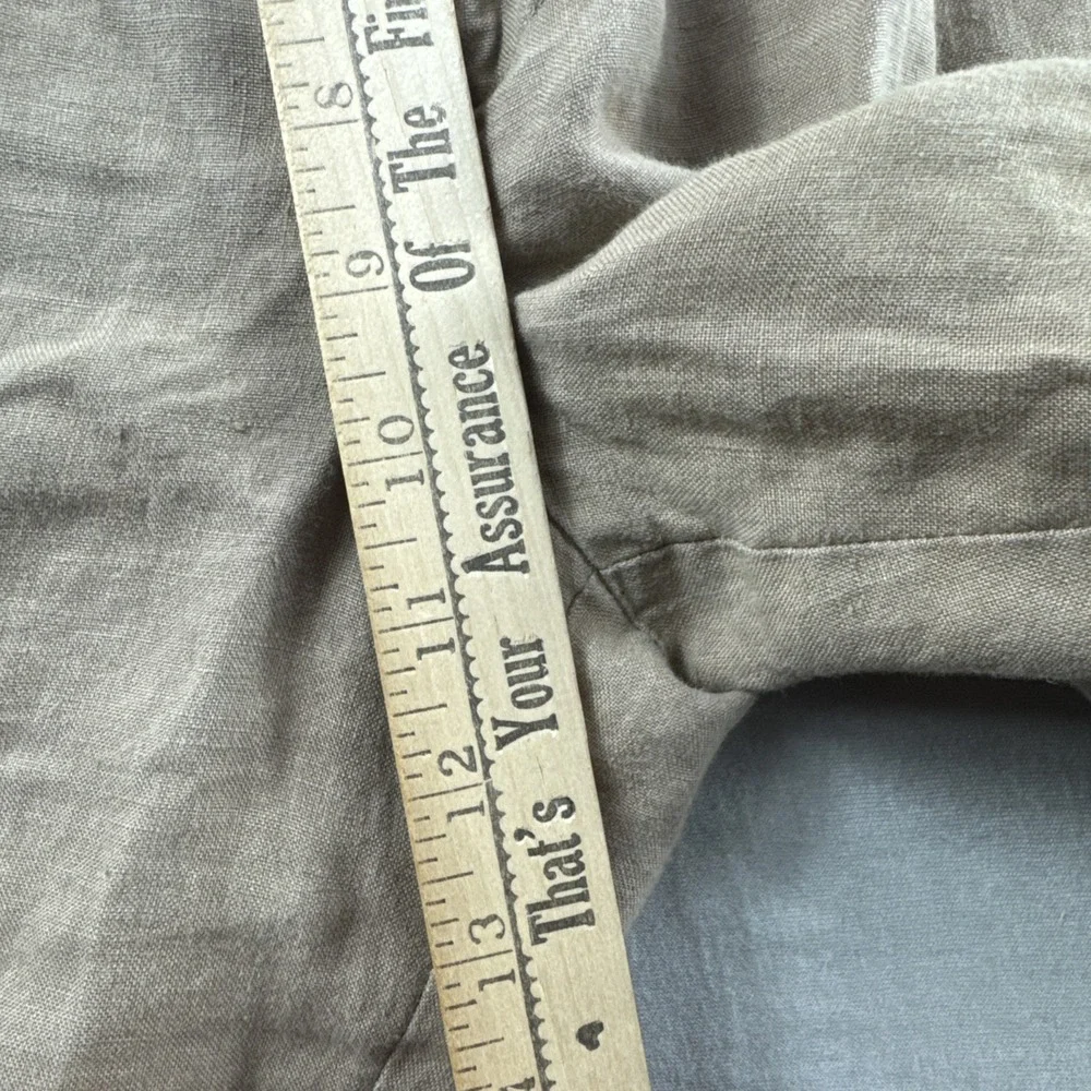 Vintage Banana Republic Smithfield Linen Khakis Mens 30x26 Beige Pants Pleated
